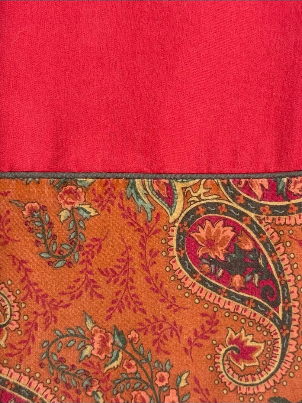 Vintage Restoration Hardware Italian Cypress Paisley King Duvet 3 Shams Regal